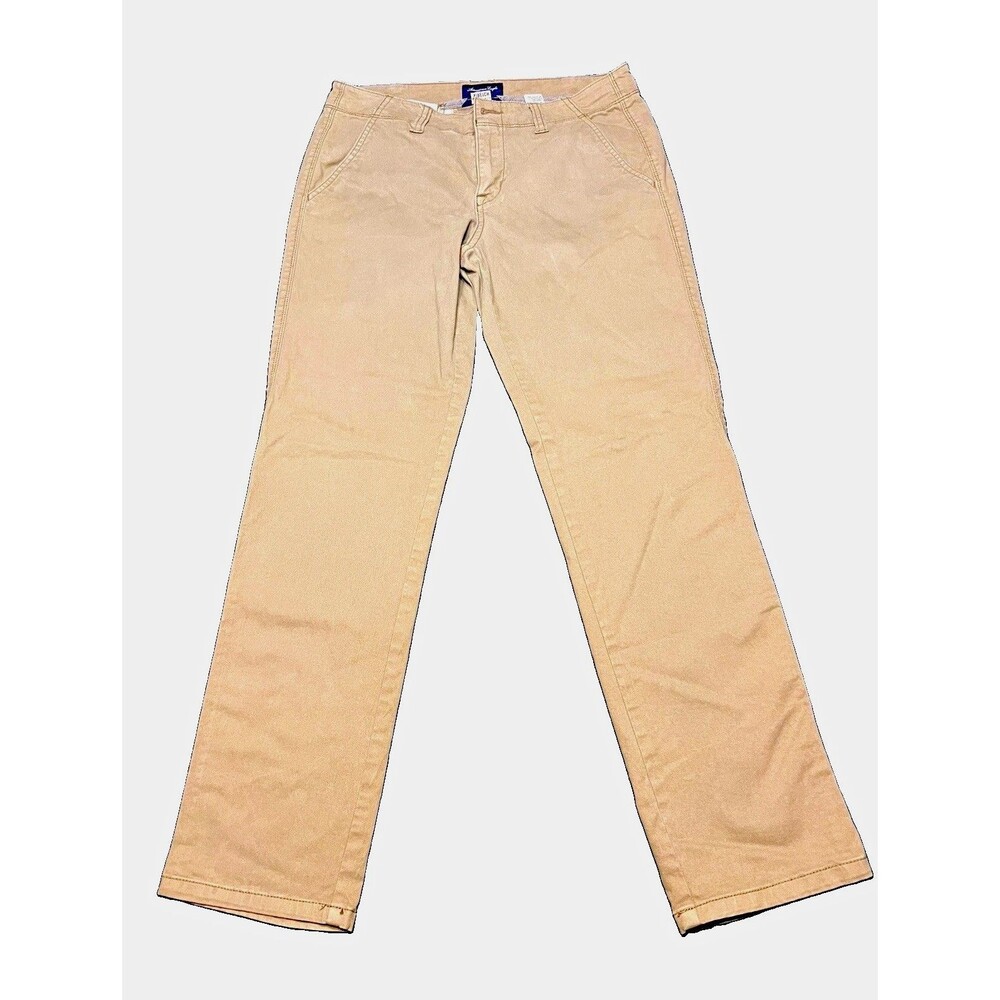 American Eagle Womens Khaki Bootcut Pants Stretch Tan Size 4 Regular